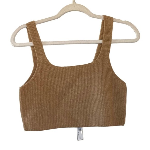 NWT Everlane The Cozy-Stretch Tank Wool In Camel Size L - Picture 7 of 7